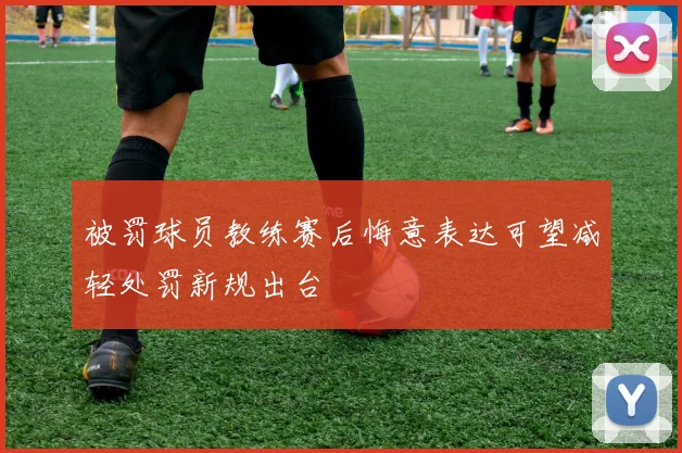 被罚球员教练赛后悔意表达可望减轻处罚新规出台
